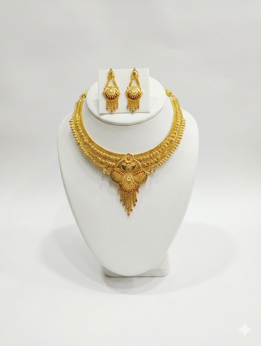 Elegant Necklace & Earrings Set for Women - Fashion Jewelry Gift