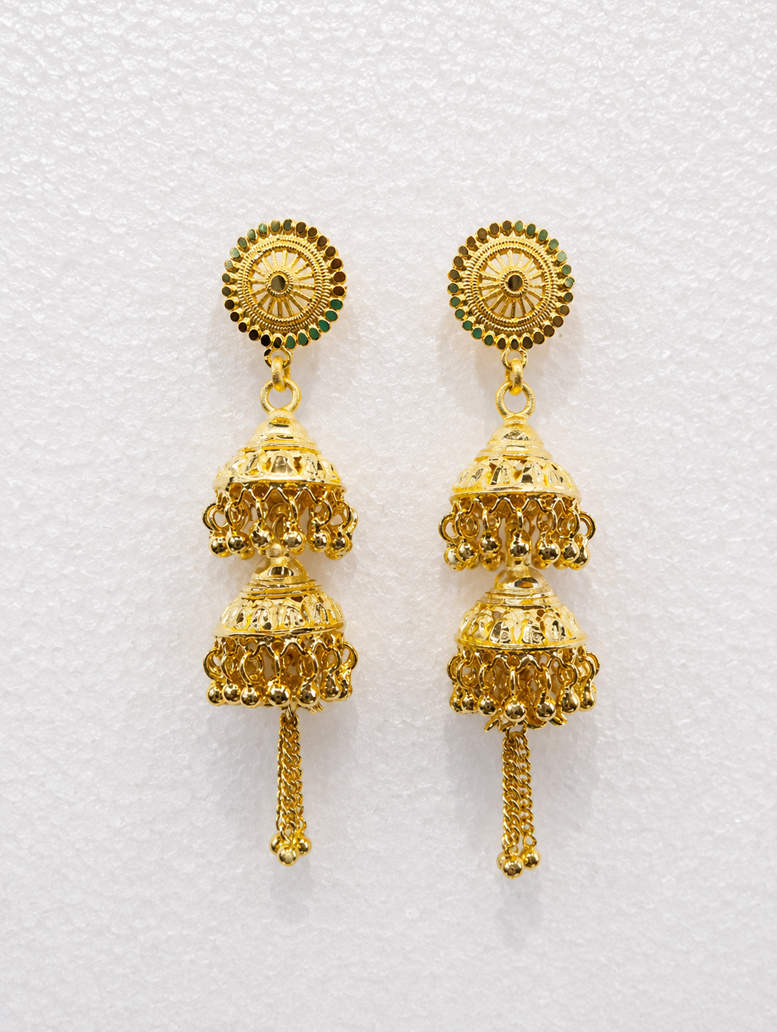 Indian Traditional Silver Dangle Earrings for Women - Elegant Ethnic Jewelry