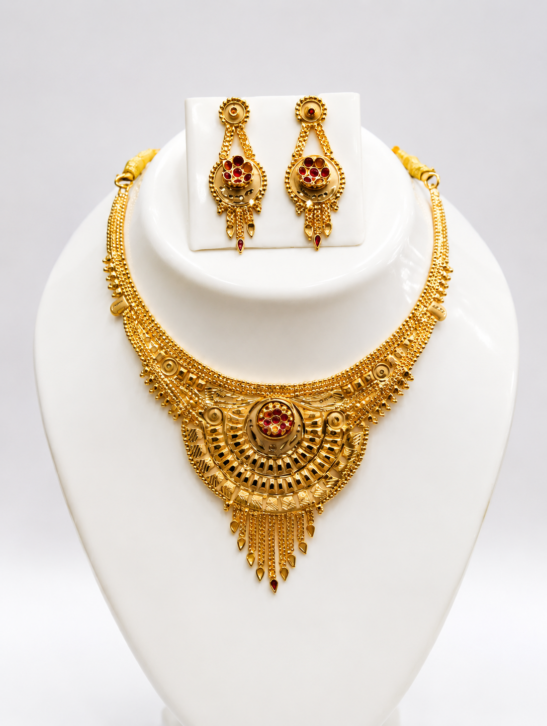 Exquisite Rani Haar Kundan Pearl Long Indian Bridal Necklace Set