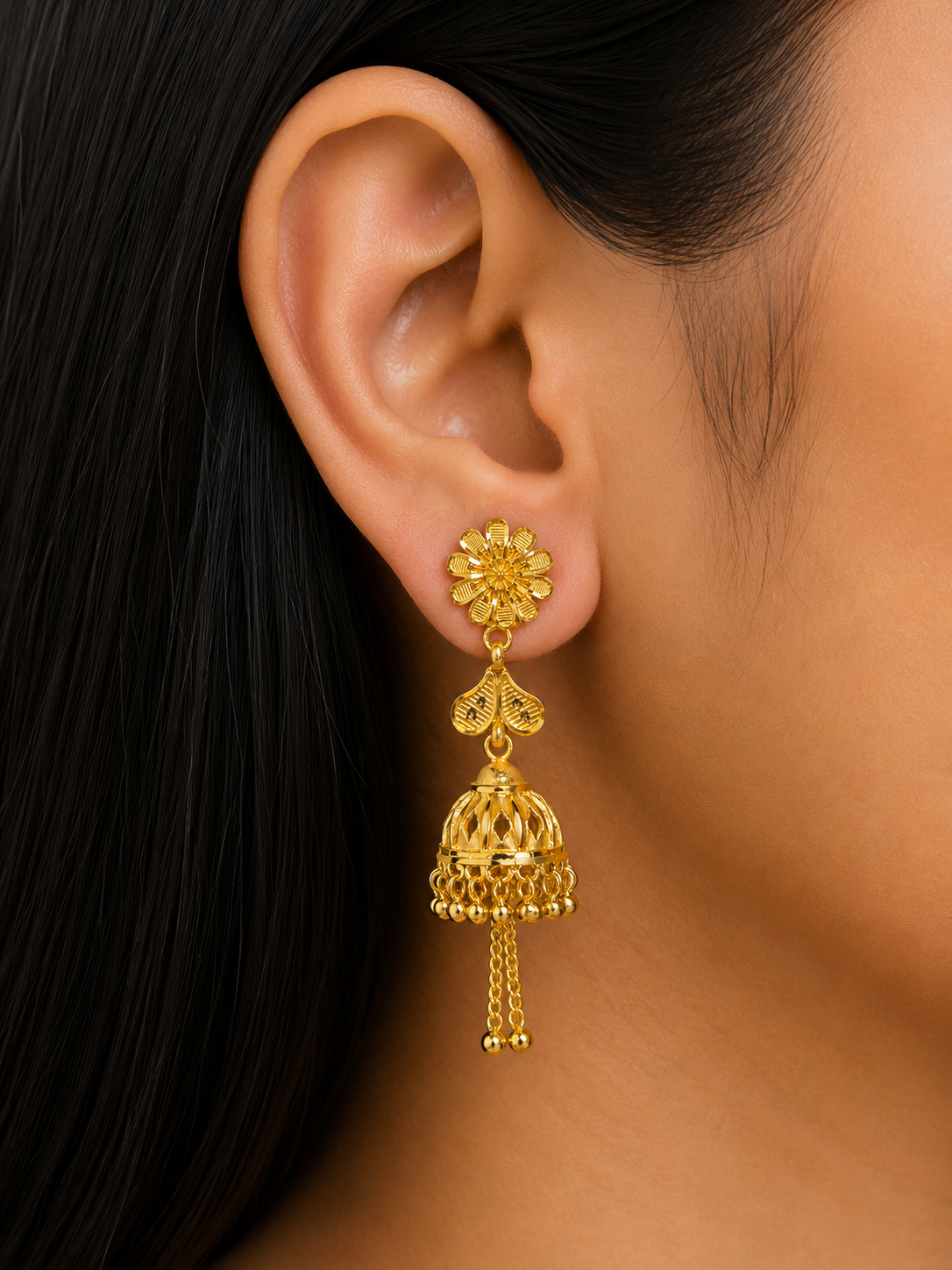 Traditional Indian Jhumki Earrings | Ethnic Dangle Drop Jewelry for Women