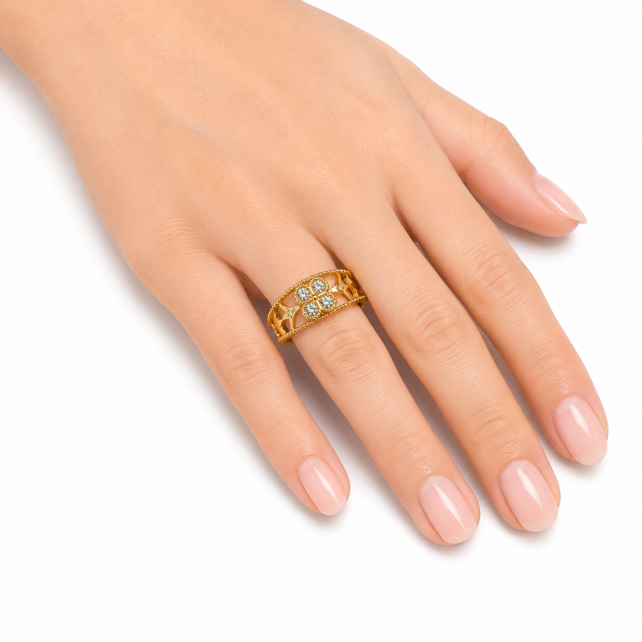 Elegant Dainty Stackable Sterling Silver Ring for Women