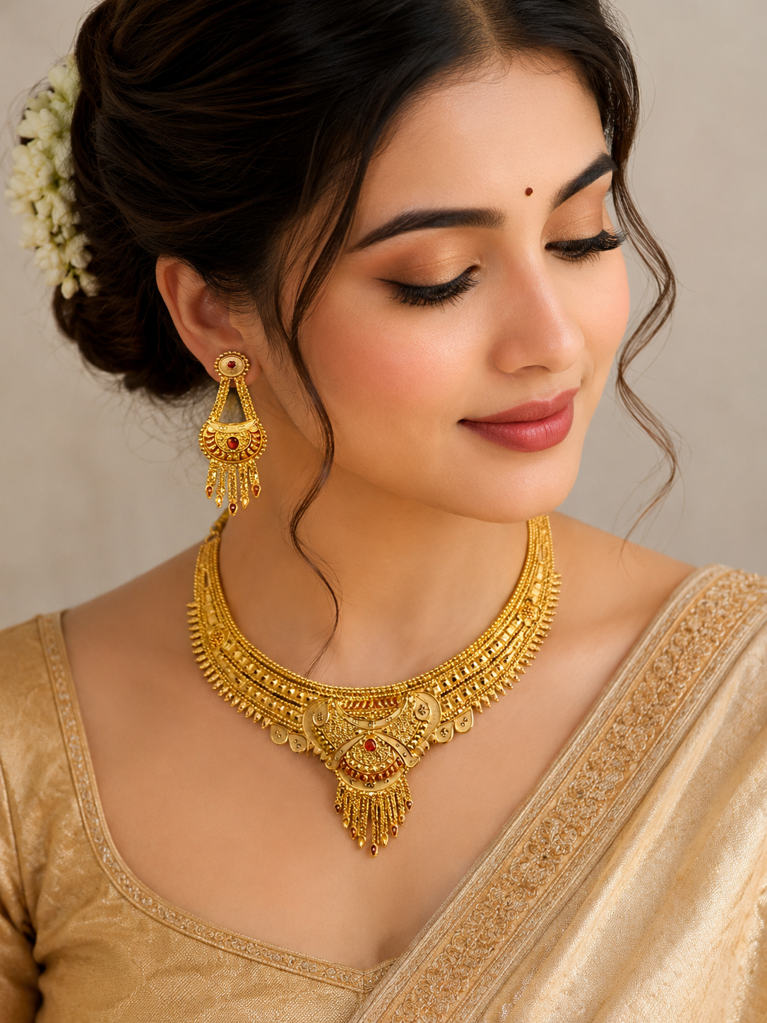 Elegant Women's Necklace & Earrings Set - Fashion Jewelry Gift
