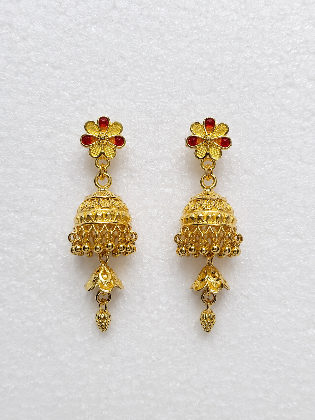 Jhumki Earrings: Traditional Indian Ethnic Gold Plated Jhumka for Women