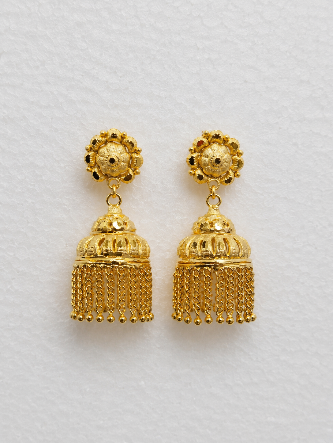Ethnic Indian Jhumki Earrings | Traditional Dangle Bell Design