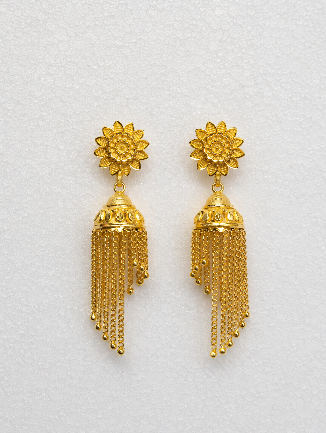 Traditional Indian Jhumki Earrings - Ethnic Dangle Drop Jewelry for Women