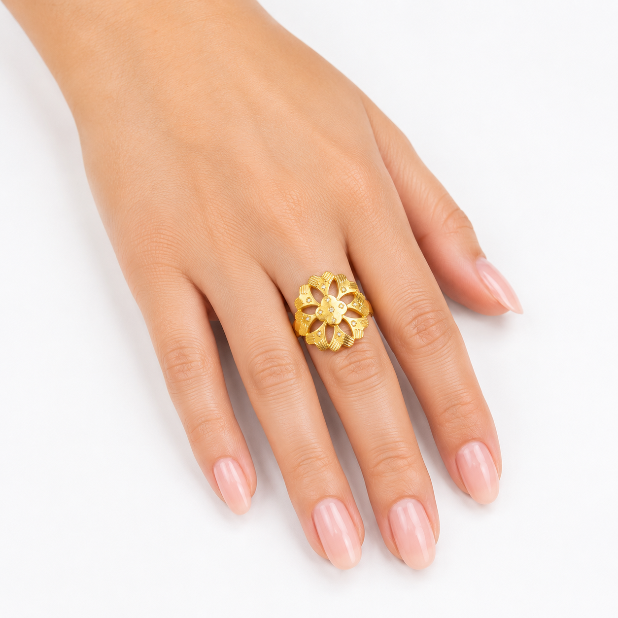 Dainty Gold Plated Stacking Ring for Women | Minimalist & Everyday Jewelry