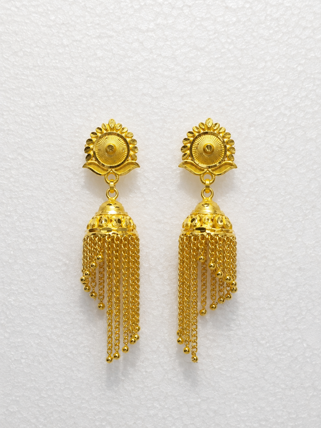 Classic Indian Jhumki Earrings - Ethnic Bell Drop Danglers